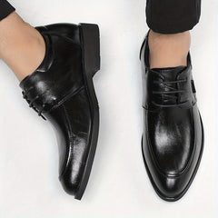 Men's Pointed Toe Derby Shoes Non Slip Dress Shoes For Wedding Business