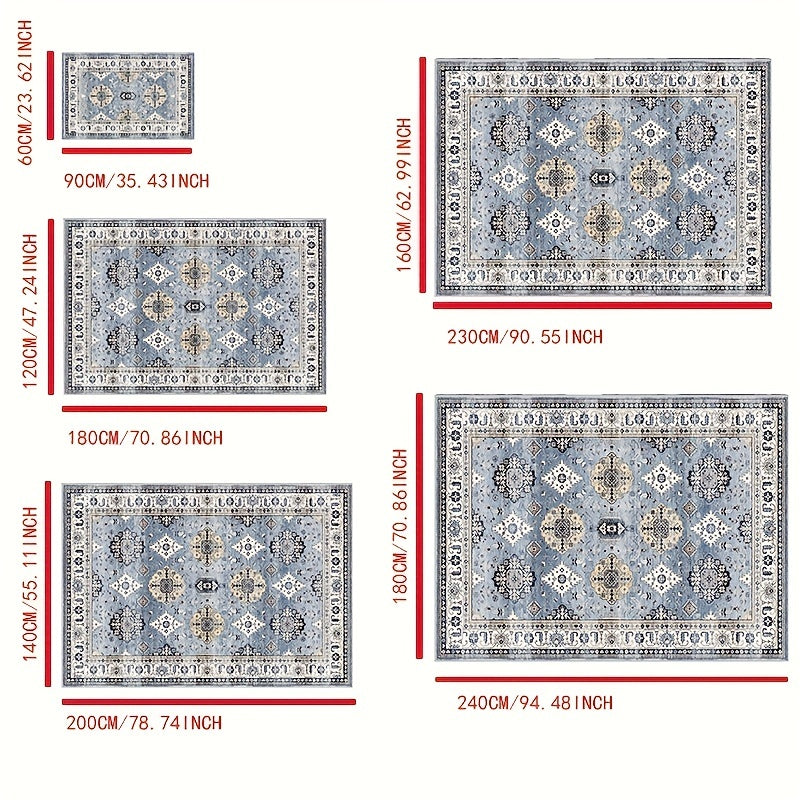 Vintage Stain Resistant Persian Rug for Living Room