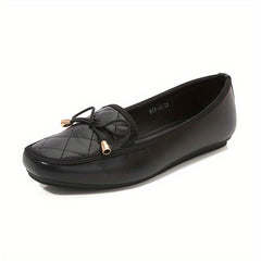 Women's Bowknot Loafers Slip On Flats