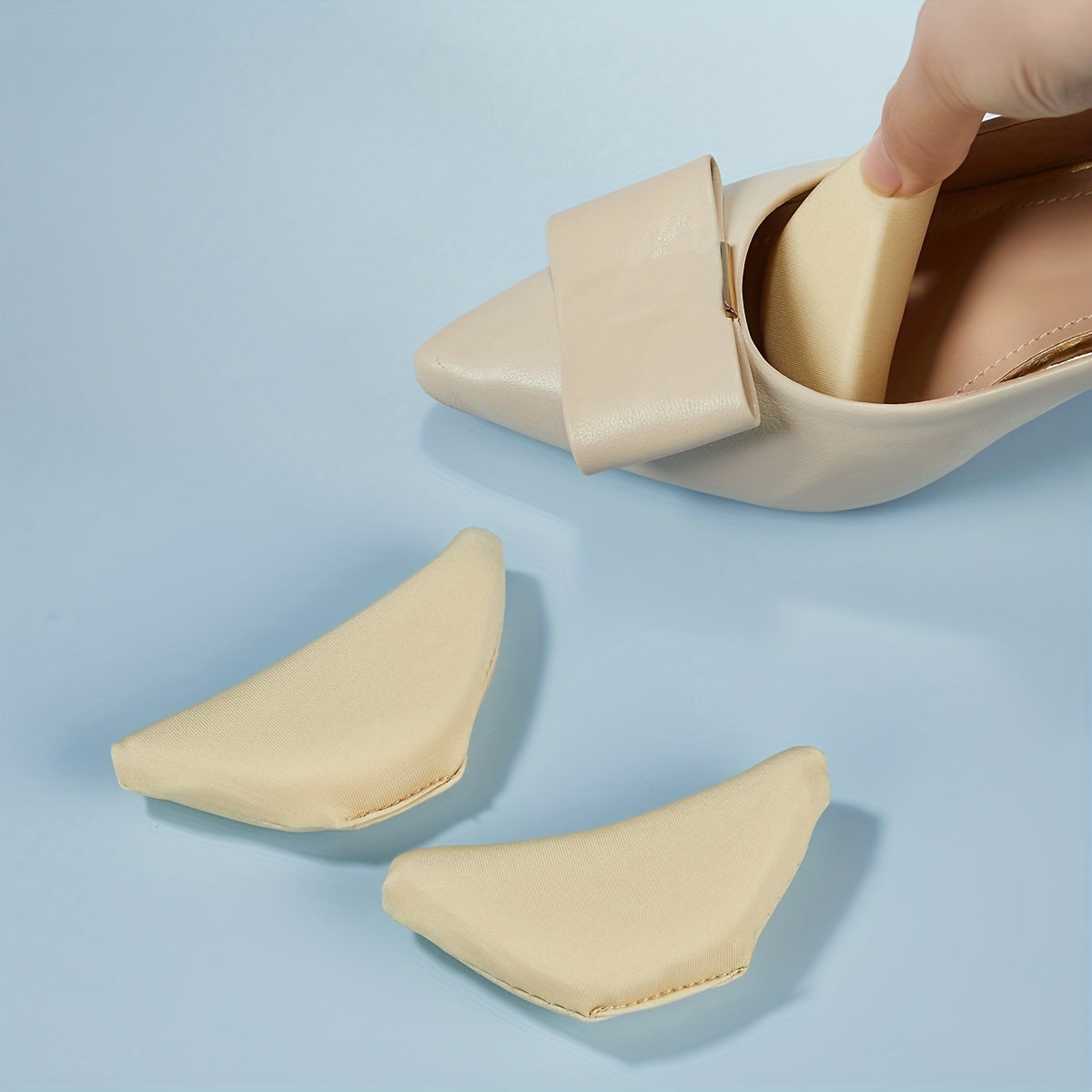 2pcs High Heel Tip Filling Front Foot Pad Adjustment Sticker