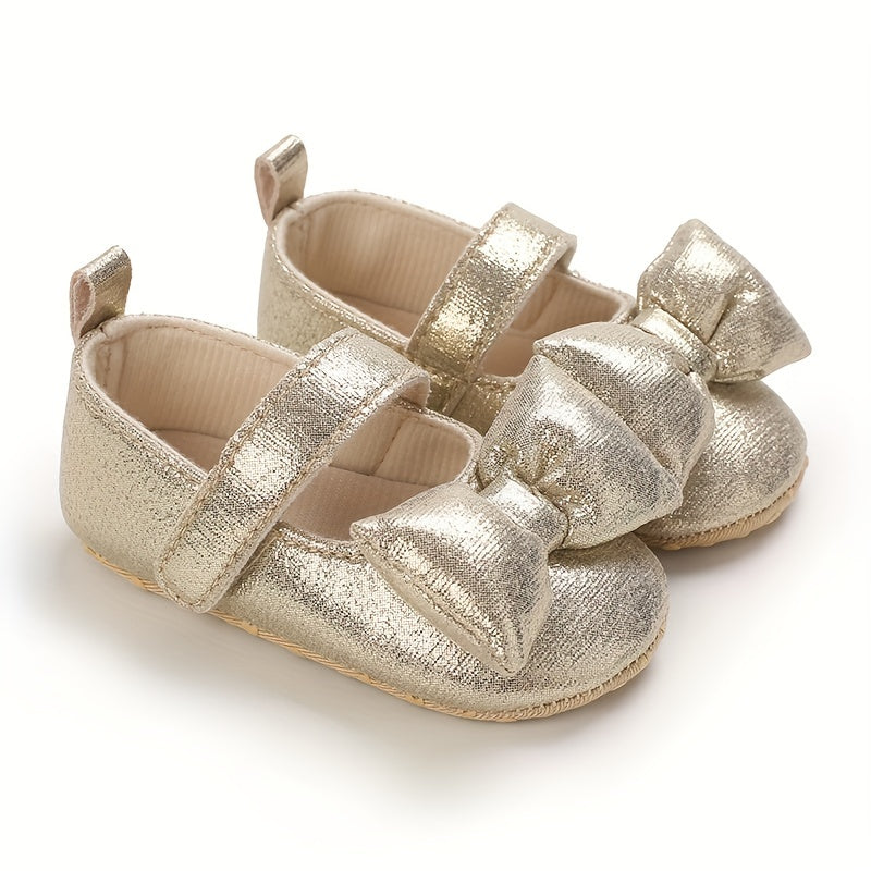 Cute Glitter Bow Sandals for Baby Girls