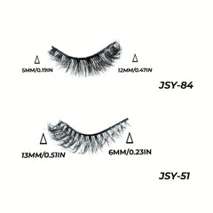 Fox Eyelashes Natural False Eyelashes D Curling 5 Pairs