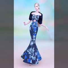 Wide Leg Trousers and Top Outfit for 1:6 Scale Dolls, Doll Dress Accessories