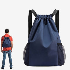 Drawstring Bag Sports Leisure Backpack Oxford Cloth Large Travel Student