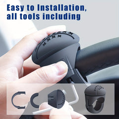 Truck Steering Wheel Spinner Knob ABS & Silicone Non Slip Easy Installation
