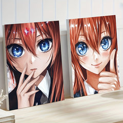 DIY Digital Painting Kit Inspirational Girl Gesture Don't Worry You're Awesome