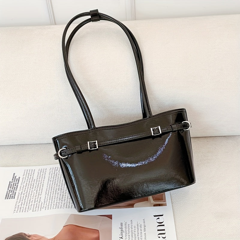 Women's Large Capacity Casual Shopping Bag with Magnetic Closure
