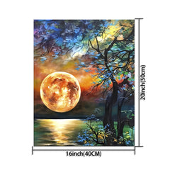 Moon And Lake Painting By Numbers DIY Kit