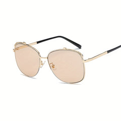 Unisex Oval Frame Personality Sunglasses UV Protection Windproof Sunglasses