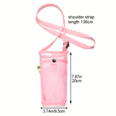 Mesh Pouch for Water Bottle & Phone, Beach & Outdoor Sports
