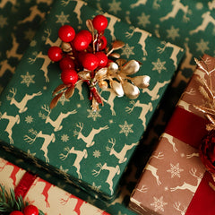 Christmas Gift Wrapping Paper Deer Tissue Paper Bouquet Supplies