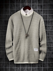 Men's Thermal Knit Pullover Sweater