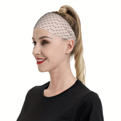 Men's Horse Headband Soft Pastel pink Non Slip Hairband for Gym Running