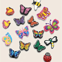 16pcs Cartoon Anime Shoe Charms Decorations for Slide Sandals