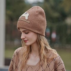 Animal Horse Knit Hat Skull Cap for Women Girls