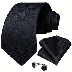 Dark Paisley Wedding Tie For Men