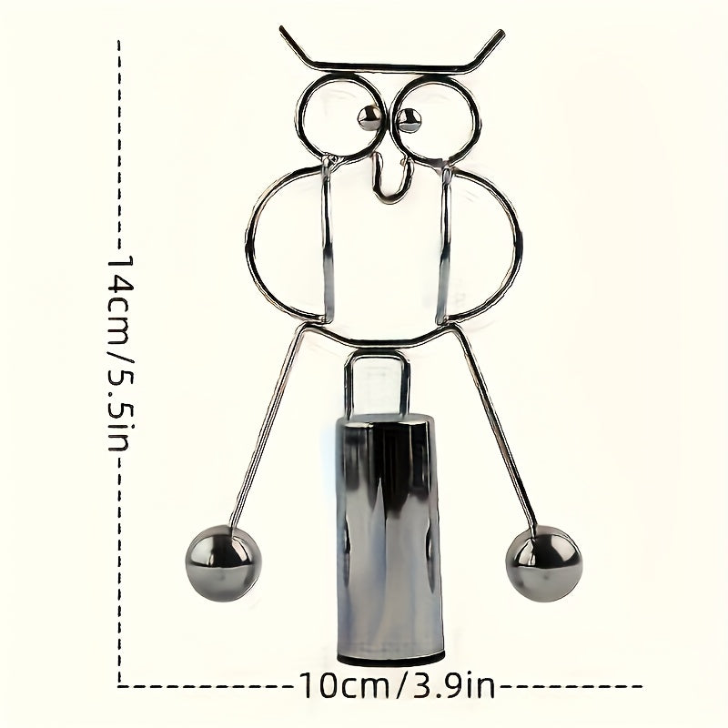 Newtonian Mechanics Tumbler Cat Owl Balance Ornament Physics Craft Ornament