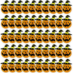 50pcs Halloween Pumpkin Lollipop Decoration Card - Halloween Decor Supplies