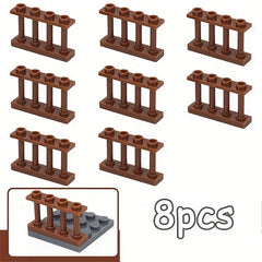 8pcs Railings 1/4 Small Particle Fence Accessories