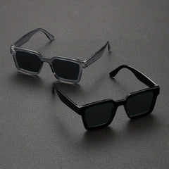 2 Pairs Men's Square Frame Sunglasses UV Protection