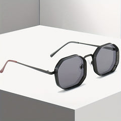 Men's Steampunk Polygon Sunglasses for Street Photography