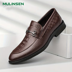 Men's Almond Toe Loafer Shoes Comfy Slip On Shoes Spring Summer