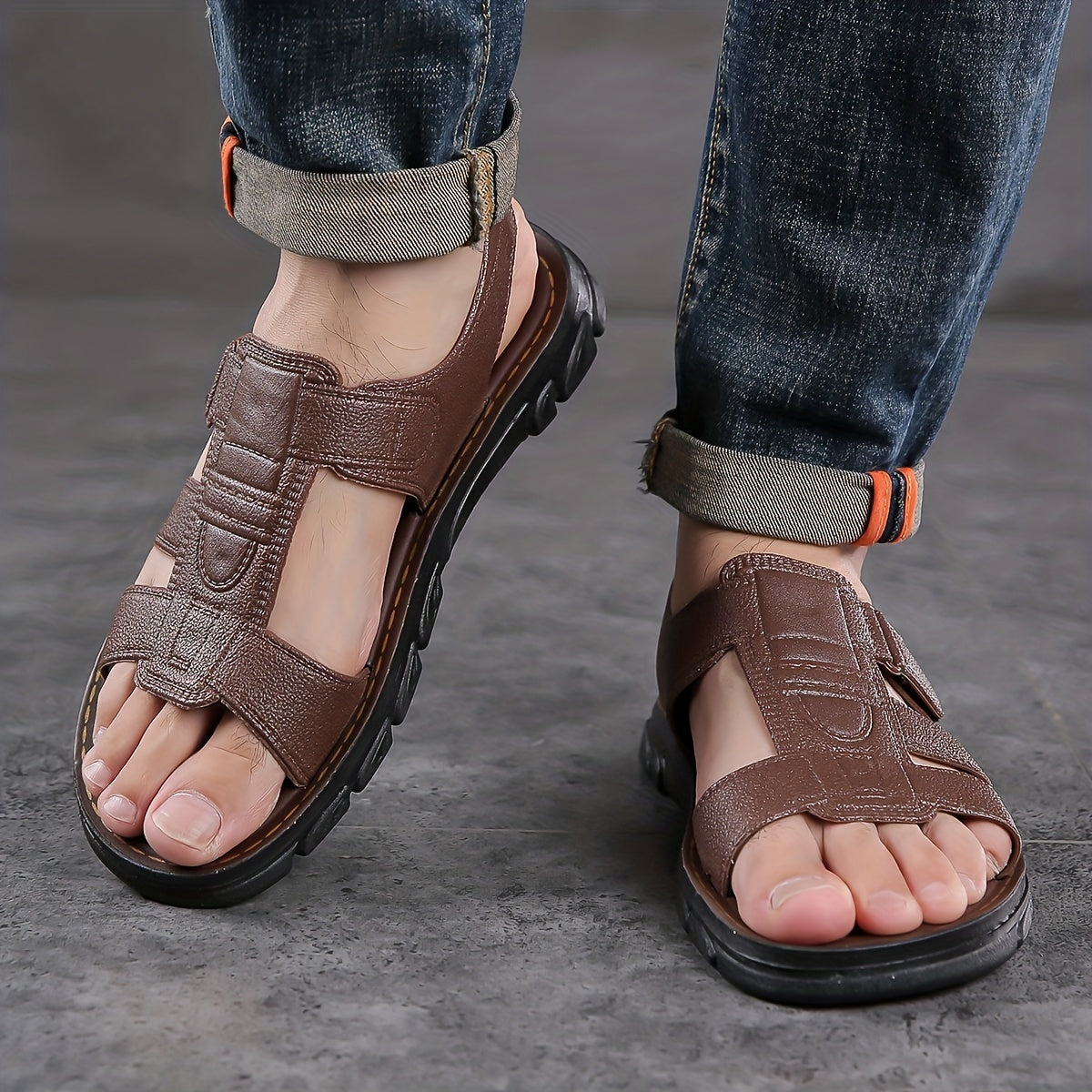 Men's Casual Non Slip Sandals for Outdoor Beach