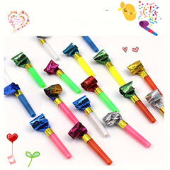 10pcs Plastic Whistles - Birthday Party Cheering Props