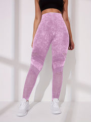 4pcs Hollow Fitness Butt Lifting Leggings High Waist Yoga Tight Pants