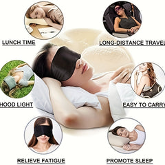 Printed Smooth Sleep Eye Mask for Travel Rest Nap Yoga Meditation