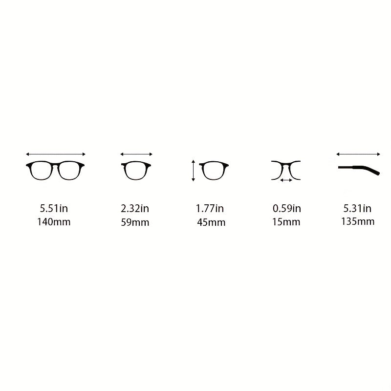 Oval Rimless Sunglasses Gradient UV400