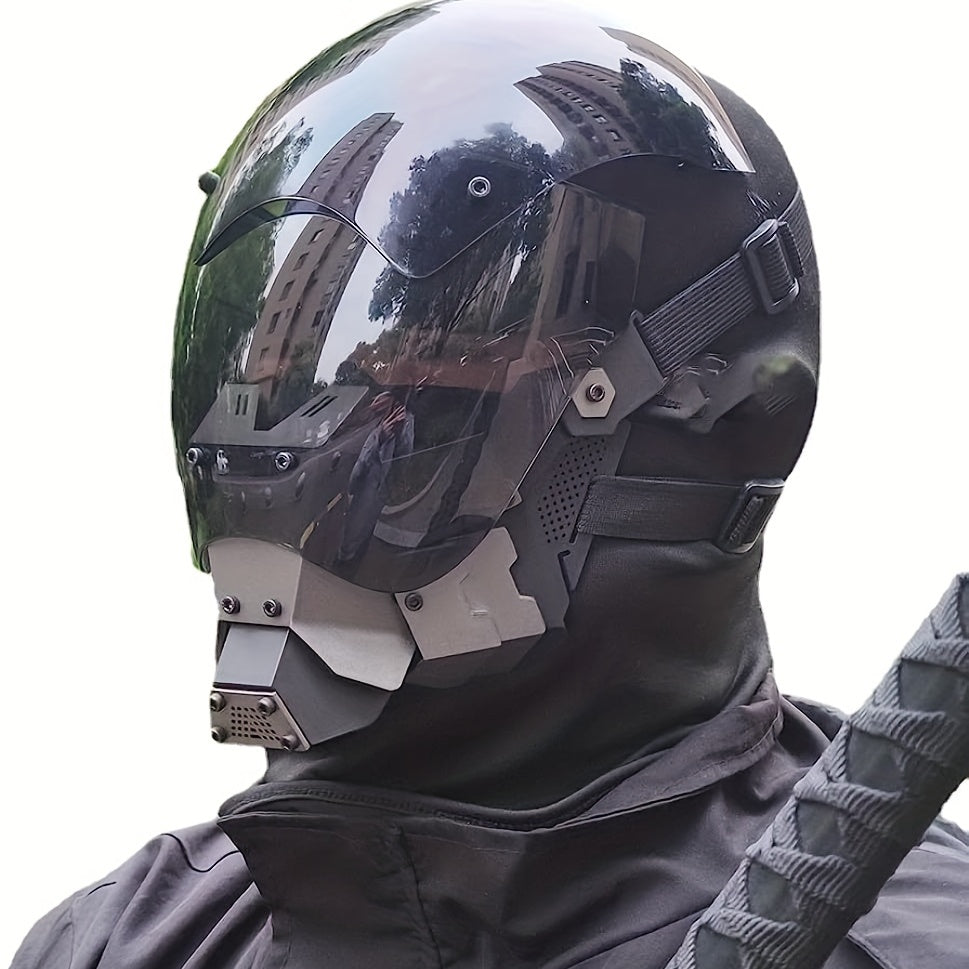 Detachable Cyber Punk Men's Mask Mechanical Sci fi Gear