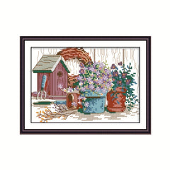 Small Landscape Cross Stitch Kit for DIY Handwork