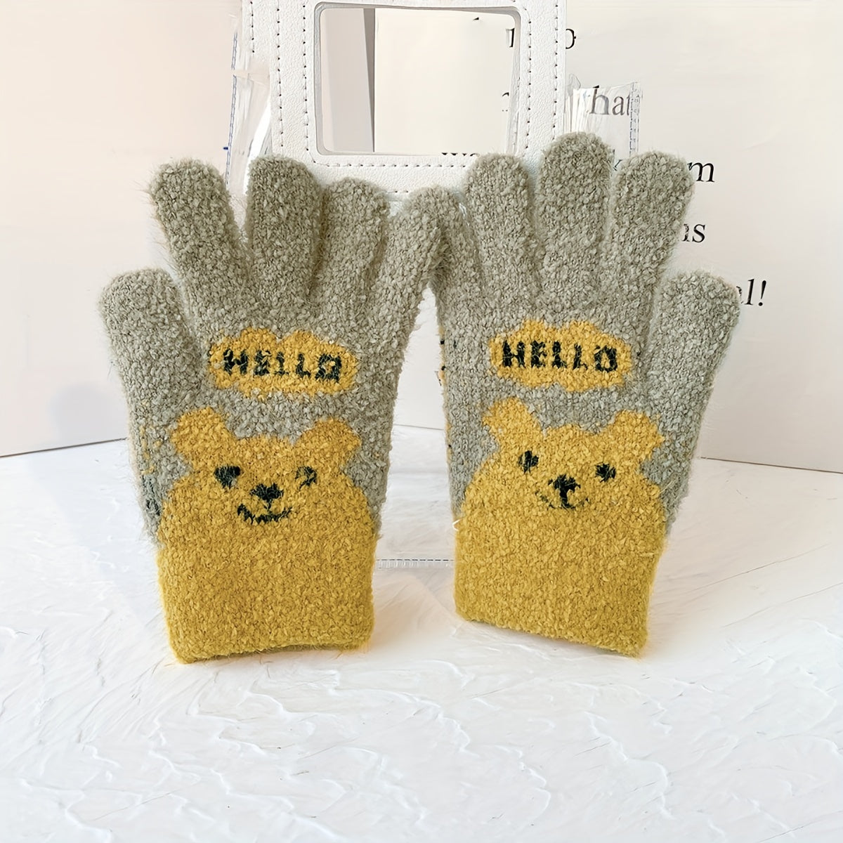 Kids' Cartoon Winter Gloves Coldproof Warm Keeping
