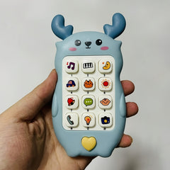 Fawn Shaped Light Up Music Toy Phone with Colorful Buttons, Ideal Birthday Gift