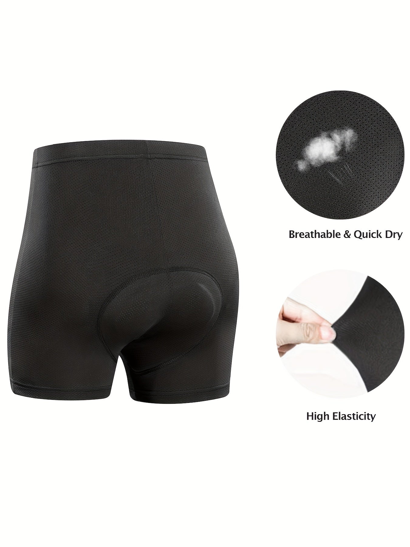Men's Cycling Shorts with 4D Padding for Outdoor Activities