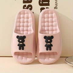 Women's Cartoon Decor Slides Comfortable Open Toe Slip On Shoes