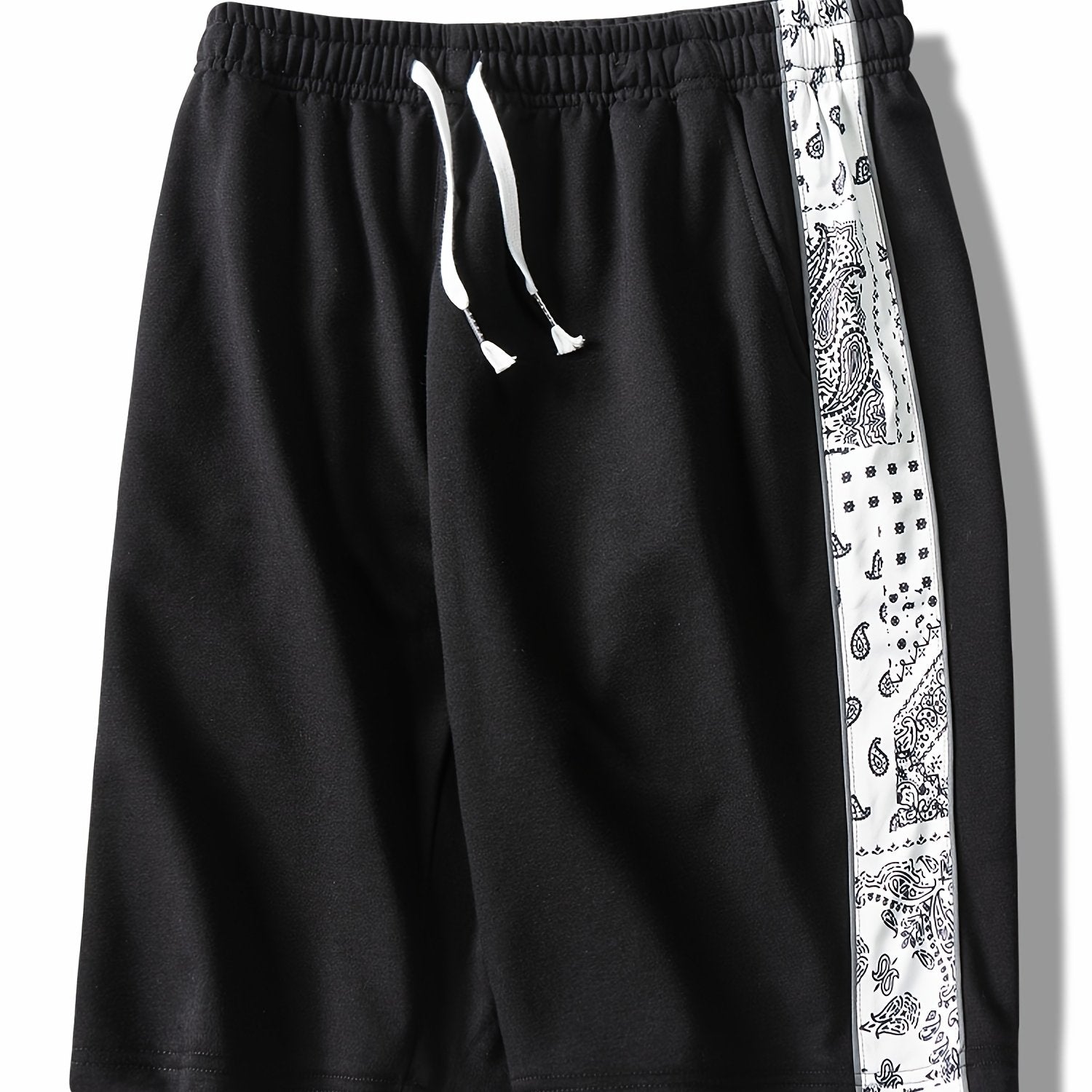 Men's Reflective Strip Loose Sports Shorts