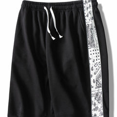 Men's Reflective Strip Loose Sports Shorts