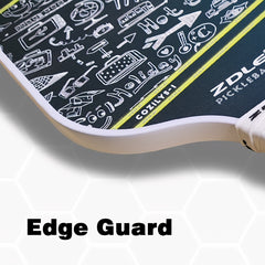 Pickleball Paddle Fiberglass Face 16mm Polypropylene Honeycomb Core Edge Guard