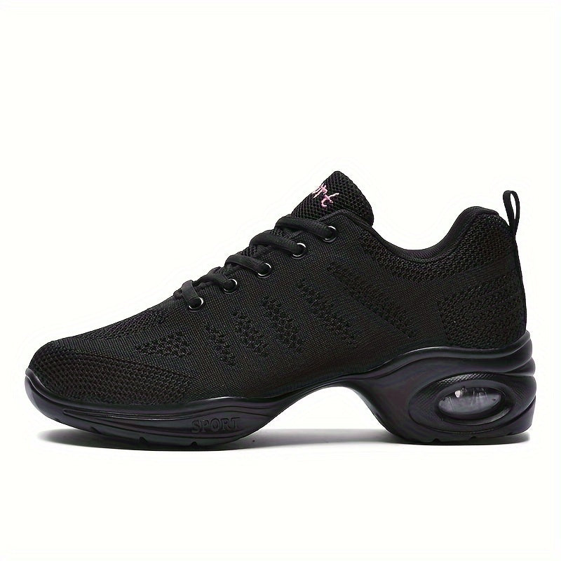 Breathable Mesh Mid Heel Dance Shoes for Women