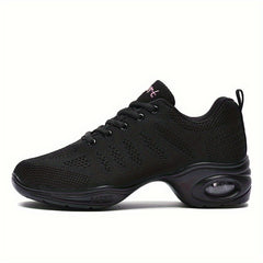 Breathable Mesh Mid Heel Dance Shoes for Women