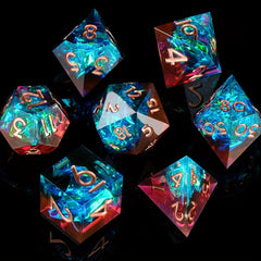7pcs Spiked Sided Digital Dices Role Playing Game