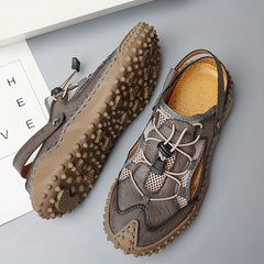 Men's Stitch Non Slip Sandals Wear resistant Comfy Beach Shoes Summer
