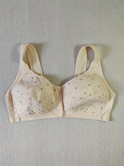 Daisy Print Buckle Front Soft Bralette
