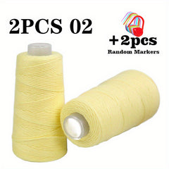 2pcs 100 Cotton Yarn DIY Fine Combed Solid Hand Crochet Pure Cotton Yarn