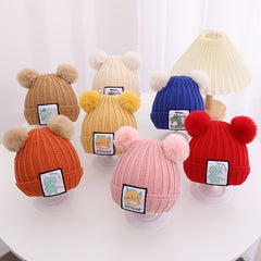 Kids' Dinosaurs Patch Beanie Hats - Warm and Stylish Winter Gear