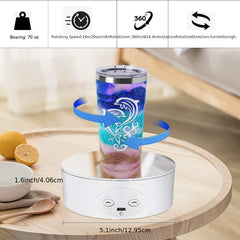 360 Auto Mute Spin Turntable for Displaying Tumblers Photography Videos