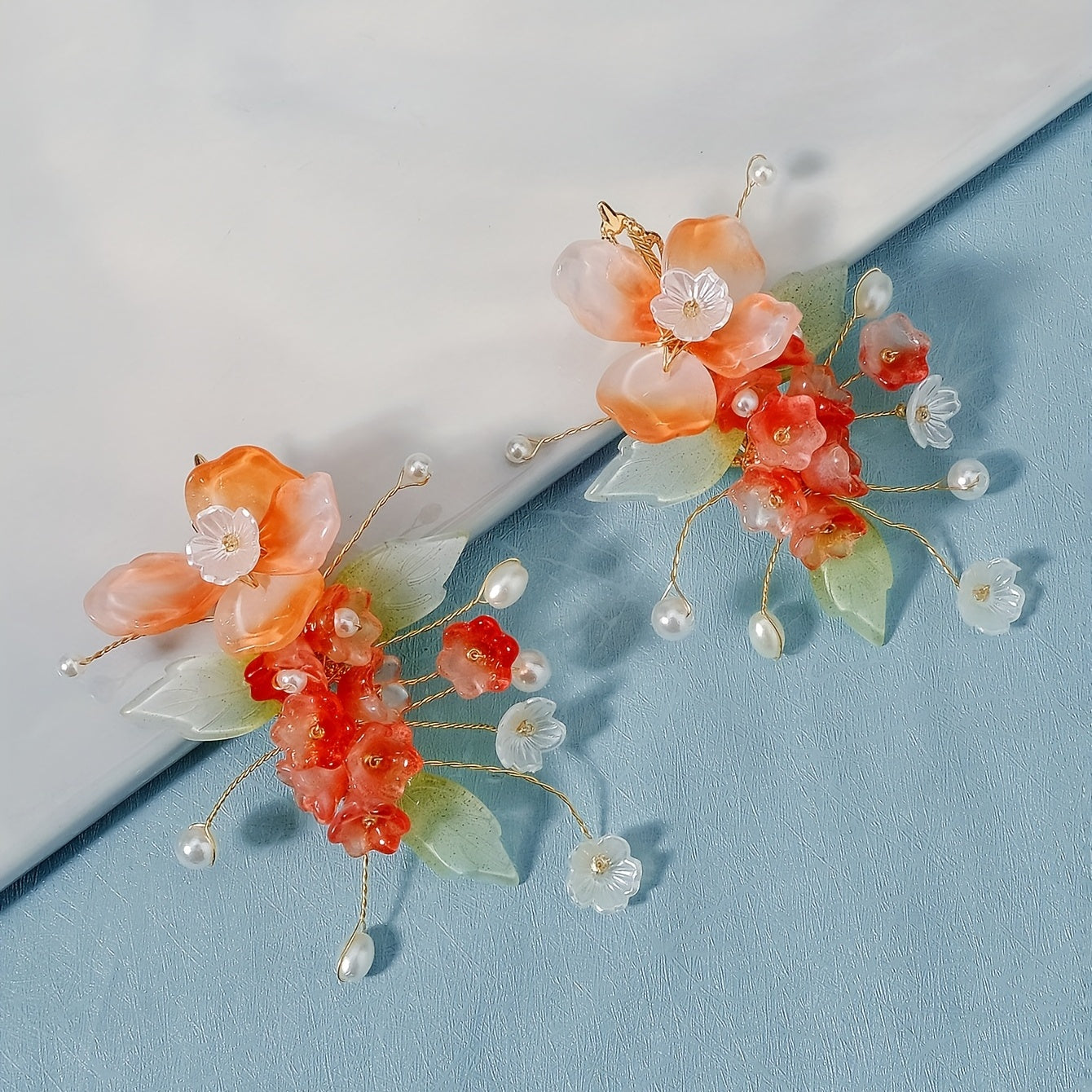 Bridal Hair Clip Vintage Style Side Clip with Faux Pearls