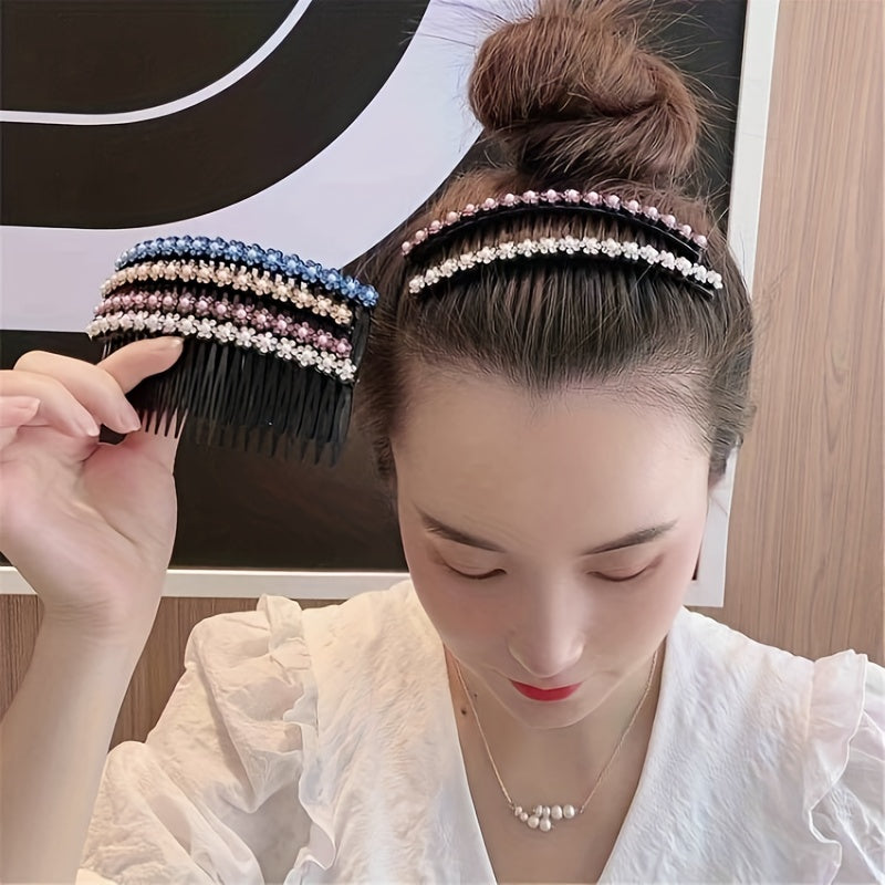 Crystal Comb Clip Hair Accessories Rhinestone Hairpin for Women Girls